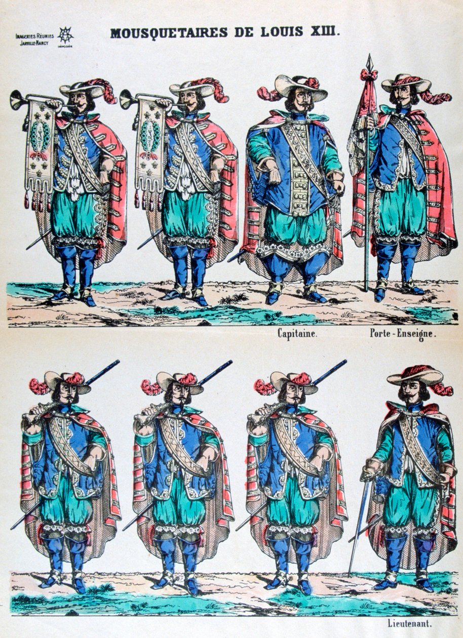 Ludvig XIII:n muskettisoturit, 1600-luku 1800-luku tekijältä Unbekannt