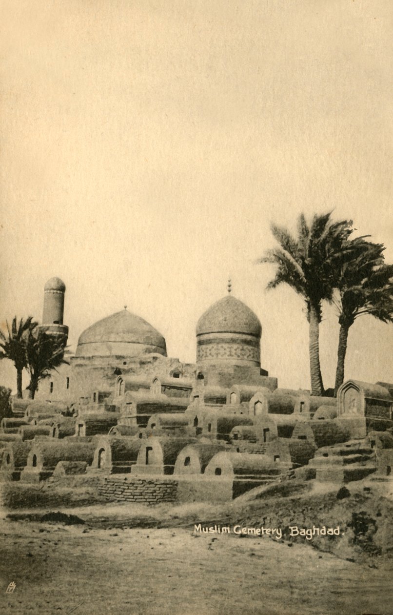 Muslimien hautausmaa, Bagdad, c1918-c1939. tekijältä Unbekannt