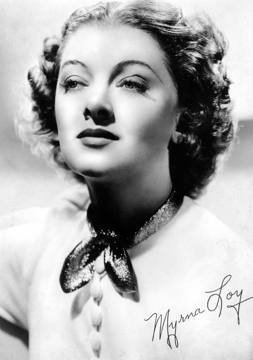 Myrna Loy 1905-1993, yhdysvaltalainen näyttelijä, 1930-1940 tekijältä Unbekannt