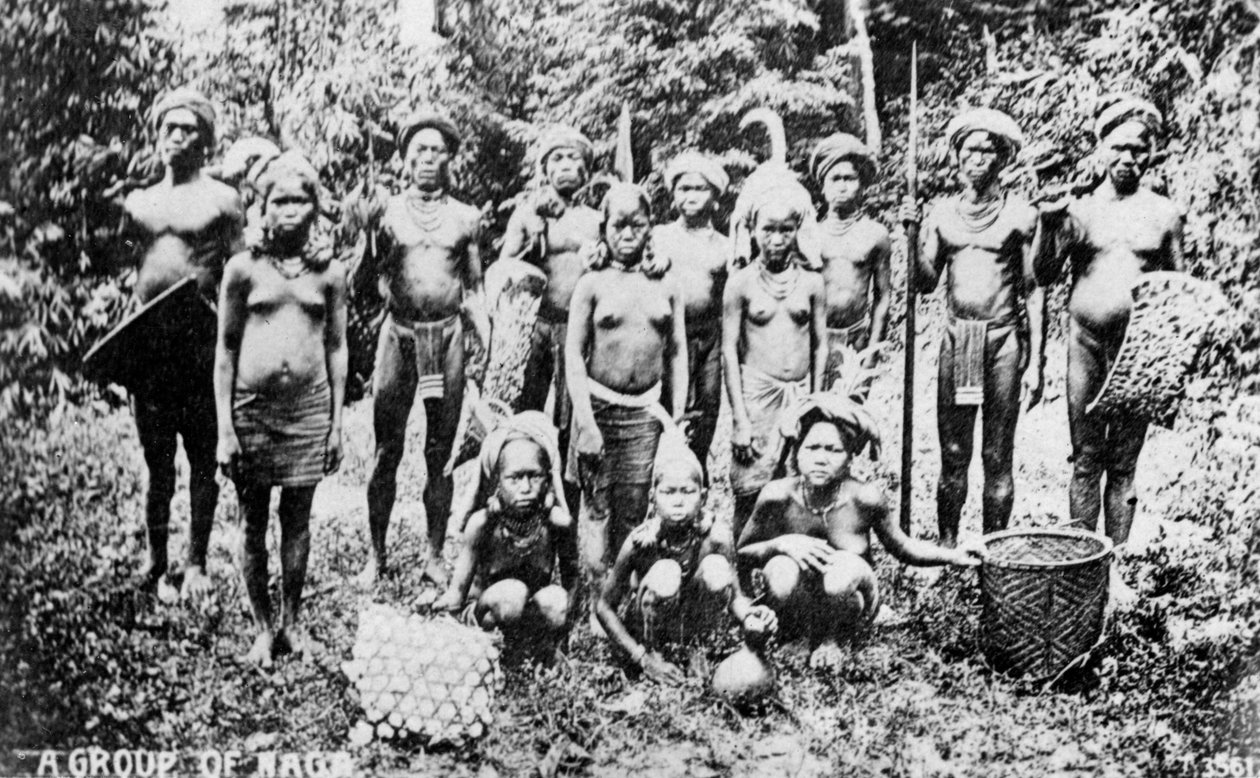 Naga ihmiset, Intia, 1900-luku tekijältä Unbekannt