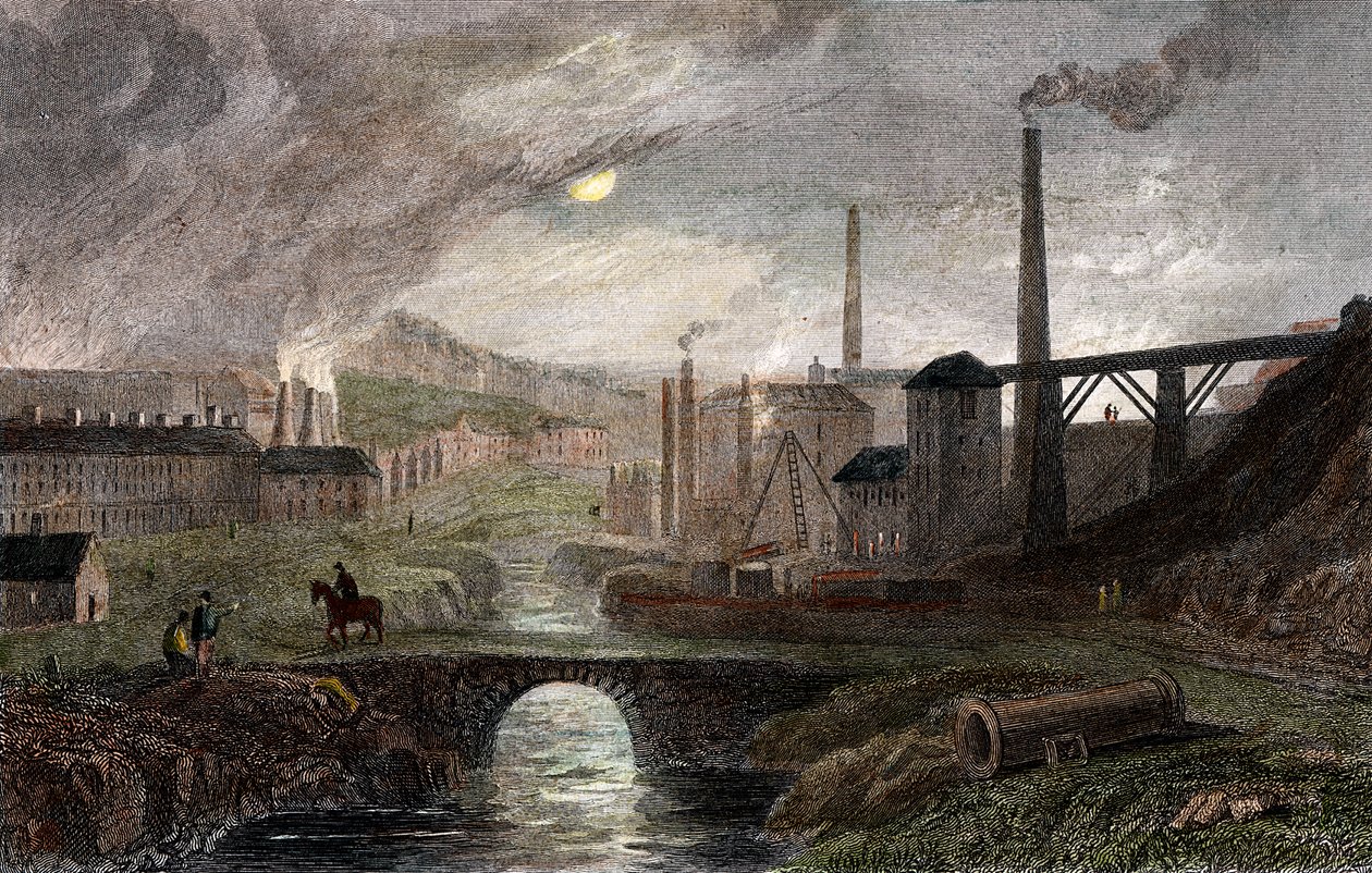 Nant-y-Glow Iron Works, Monmouthshire, Wales, c1780, c1830 tekijältä Unbekannt