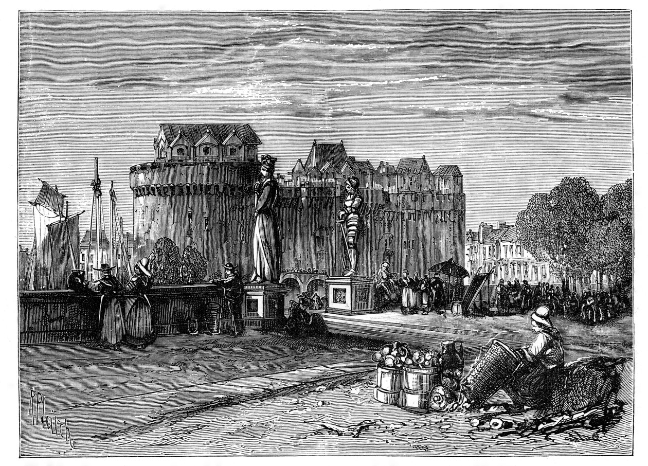 Nantes, Loire, Ranska, 1890 tekijältä Unbekannt