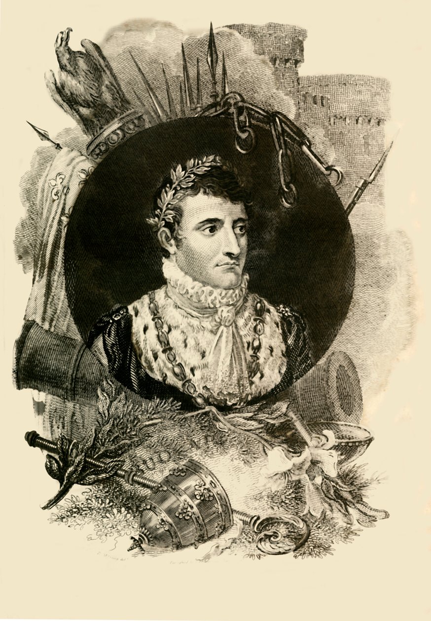 Napoleon Buonaparte, 1769-1821, 1816. tekijältä Unbekannt
