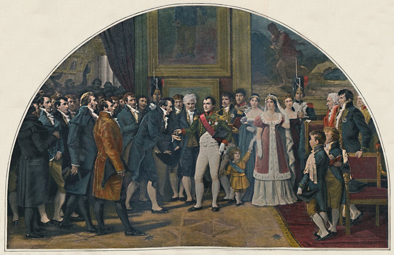 Napoleon Decorating the Artists, c1808, 1896 tekijältä Unbekannt