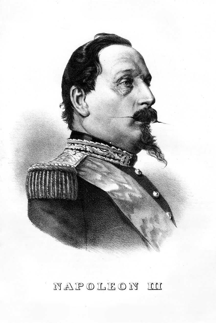 Napoleon III, Ranskan tasavallan presidentti ja Ranskan keisari, 1860-luku tekijältä Unbekannt