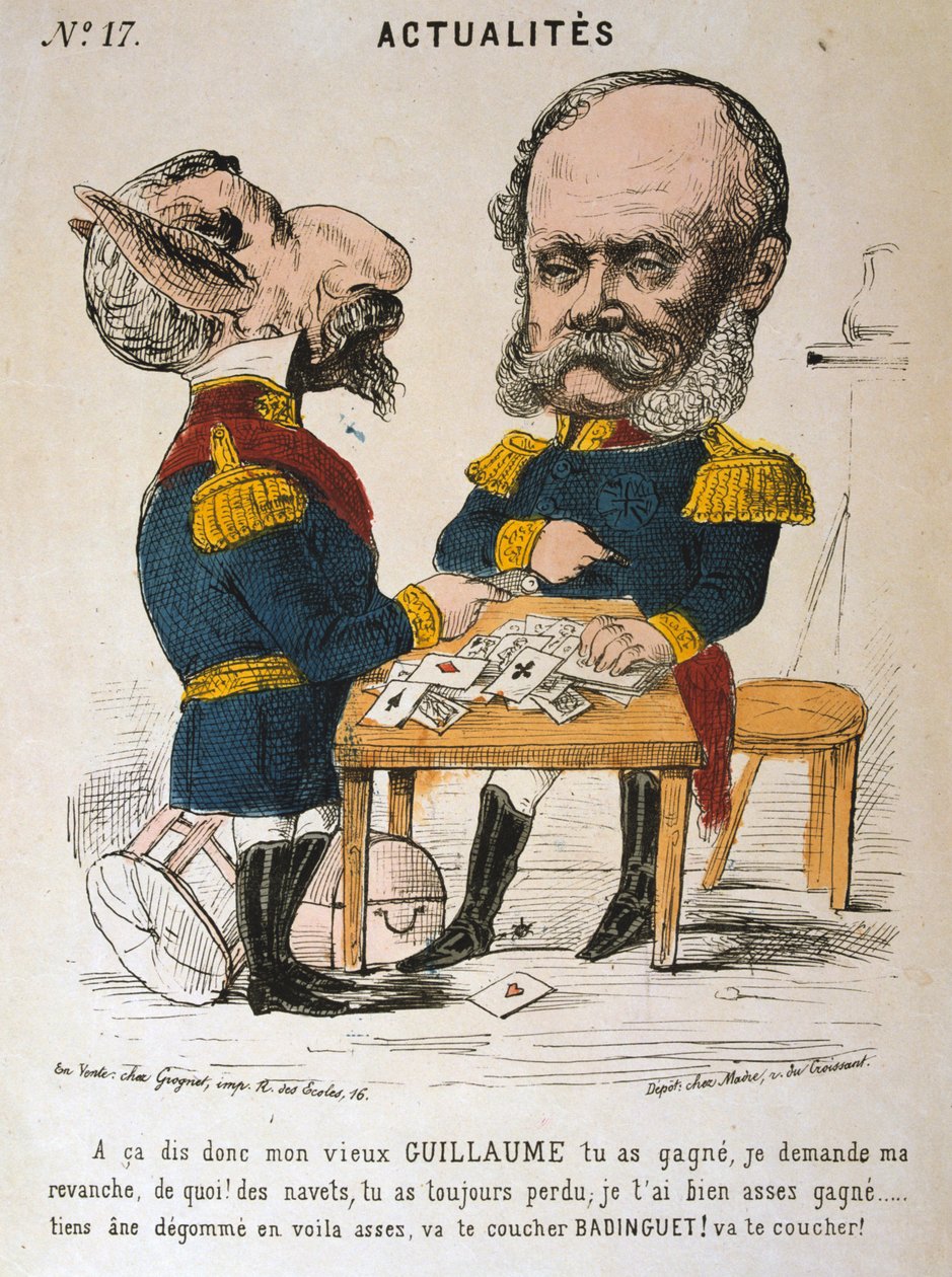 Napoleon III Ranskasta ja Wilhelm I Preussista, Ranskan ja Preussin sota, 1870-1871 tekijältä Unbekannt