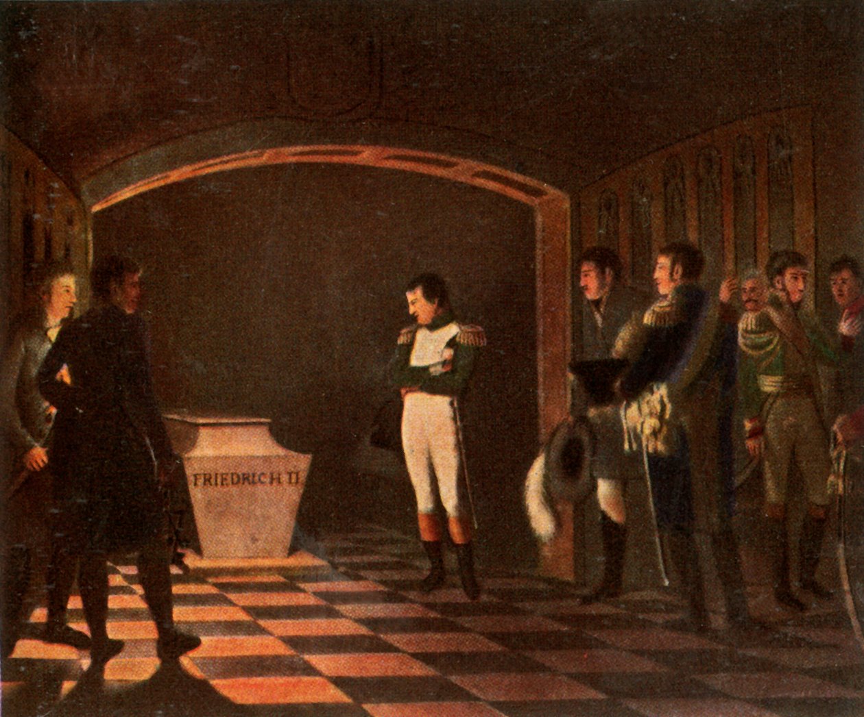 Napoleon I Frederick Suuren haudalla, 27. lokakuuta 1806, 1936. tekijältä Unbekannt