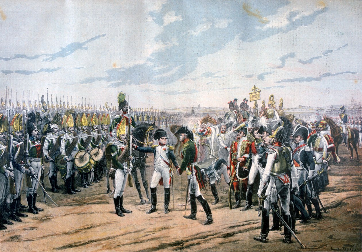 Napoleon Tilsitissä, 1807 1894 tekijältä Unbekannt