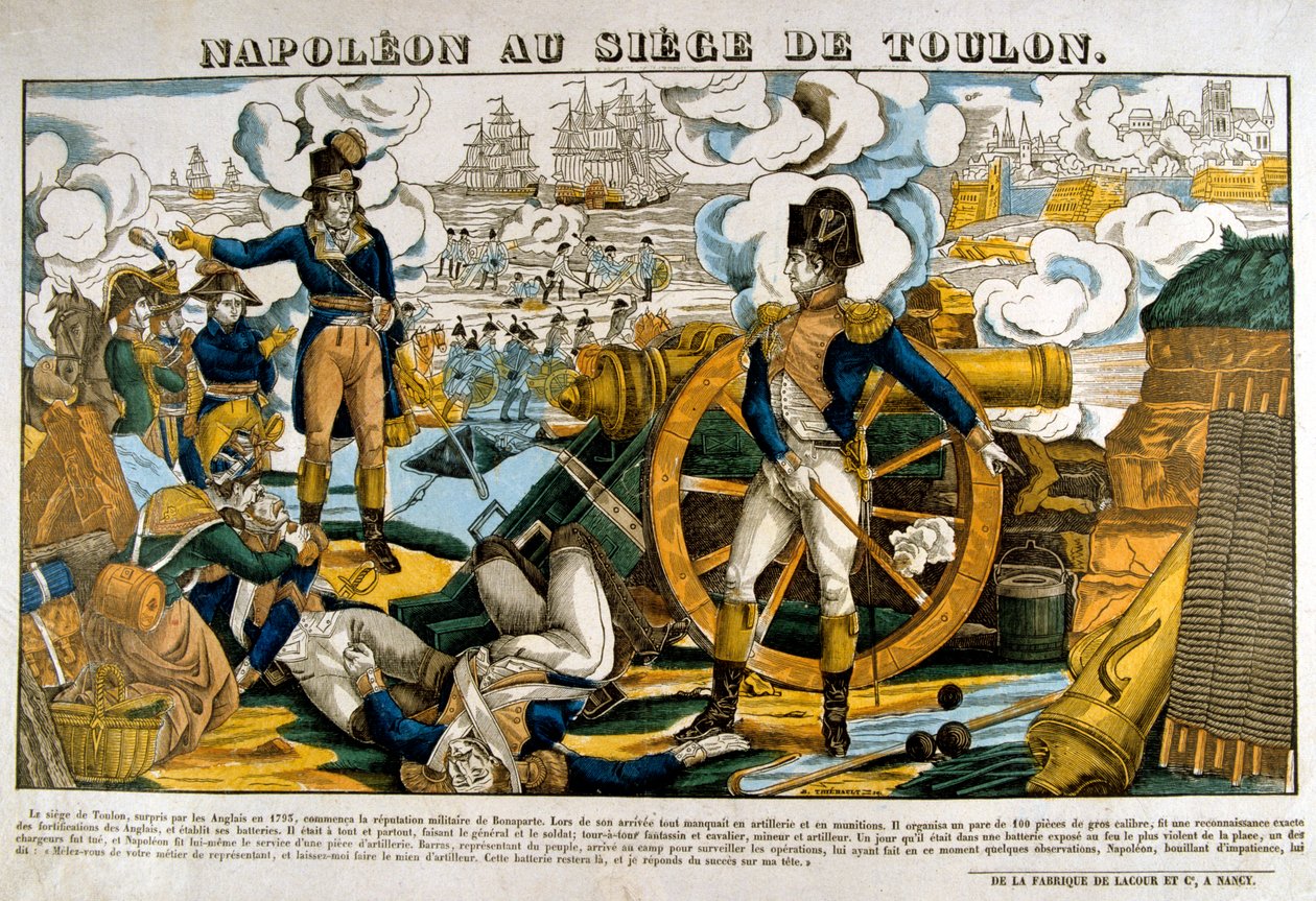 Napoleon Toulonin piirityksessä, 1793, 1800-luku tekijältä Unbekannt