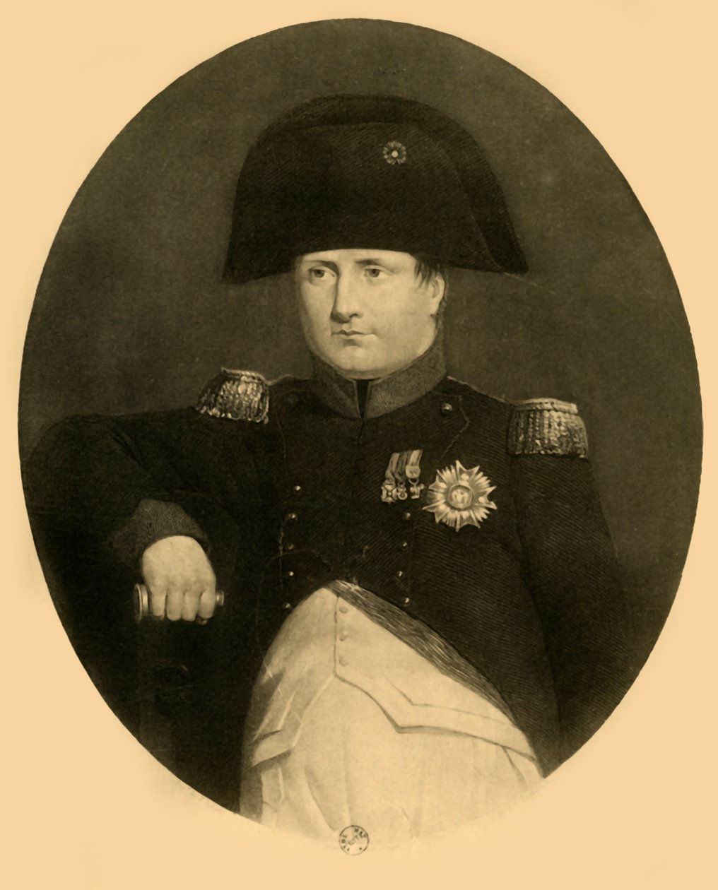 Napoleon Bellerophon-aluksella heinäkuussa 1815, 1921. tekijältä Unbekannt