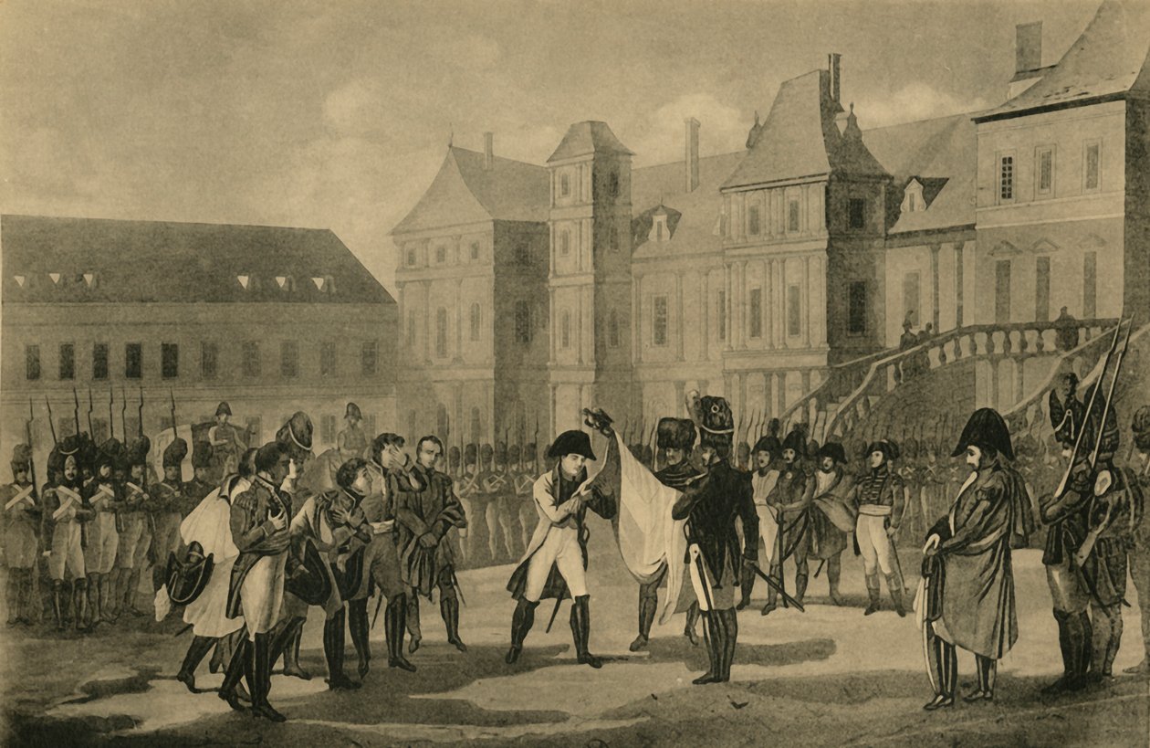 Napoleonin lähtö Fontainebleausta 20. huhtikuuta 1814 1921. tekijältä Unbekannt
