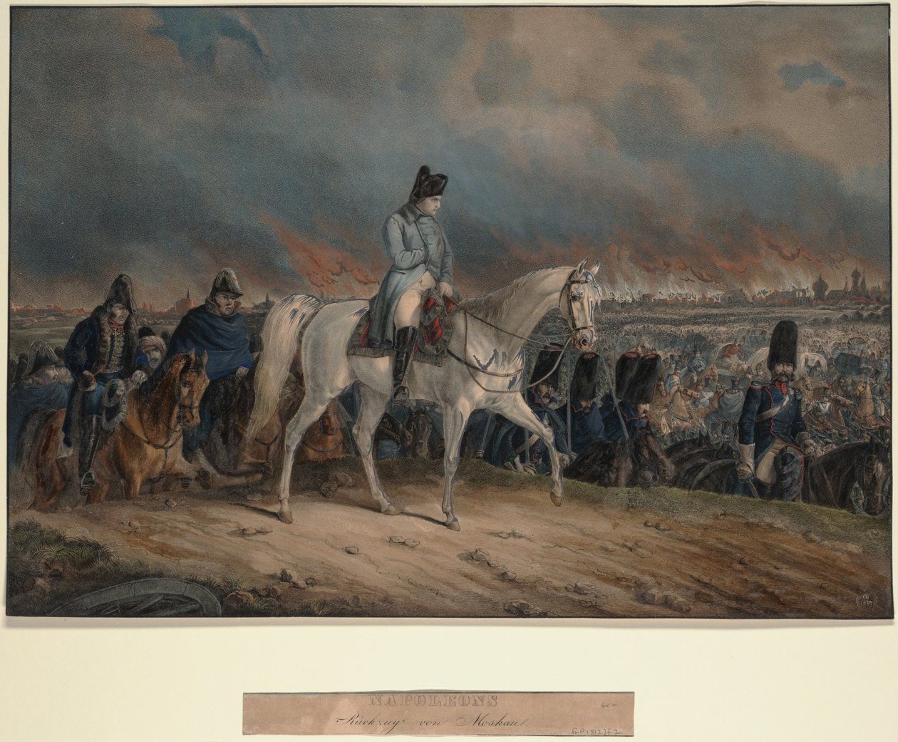 Napoleons Retreat Moskovasta, 1847 tekijältä Unbekannt