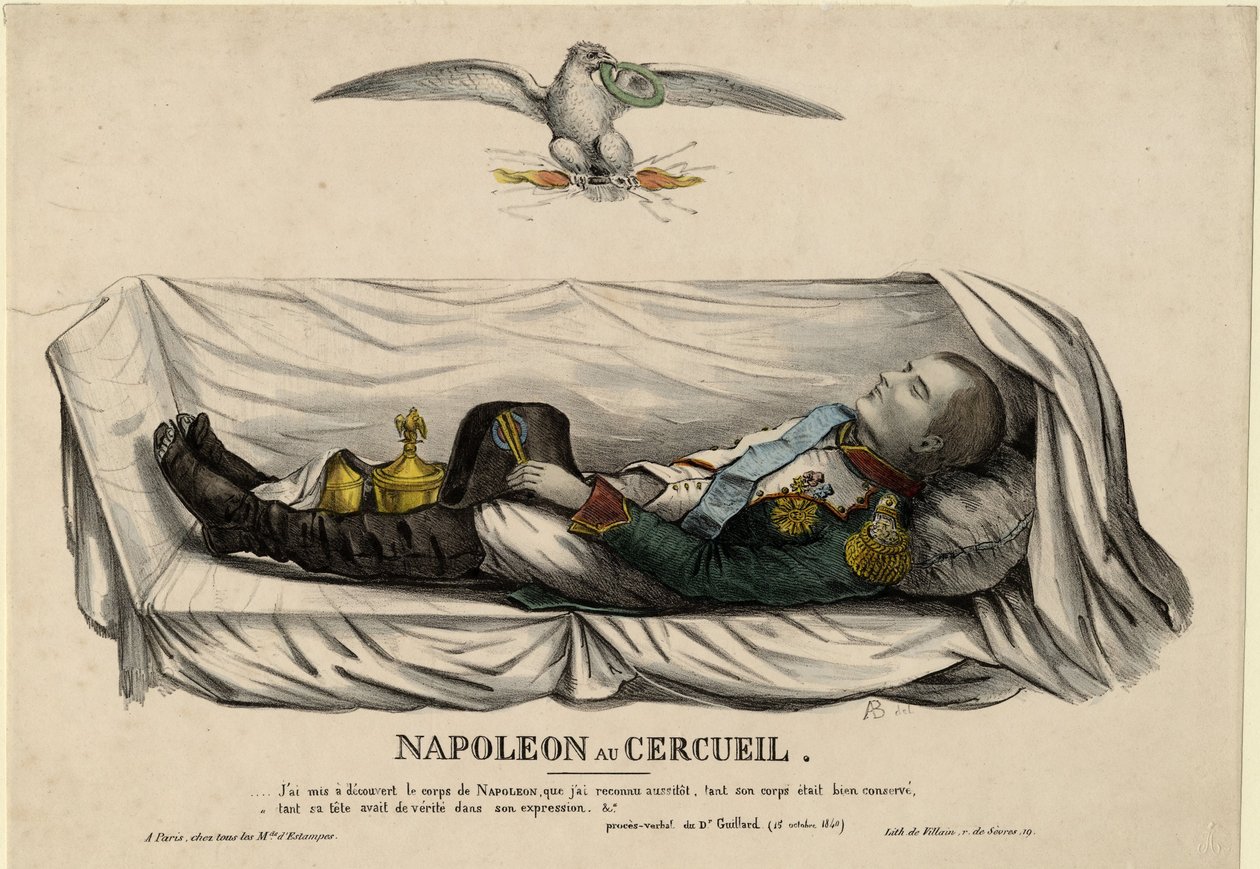 Napoleonin arkku, n. 1840 tekijältä Unbekannt