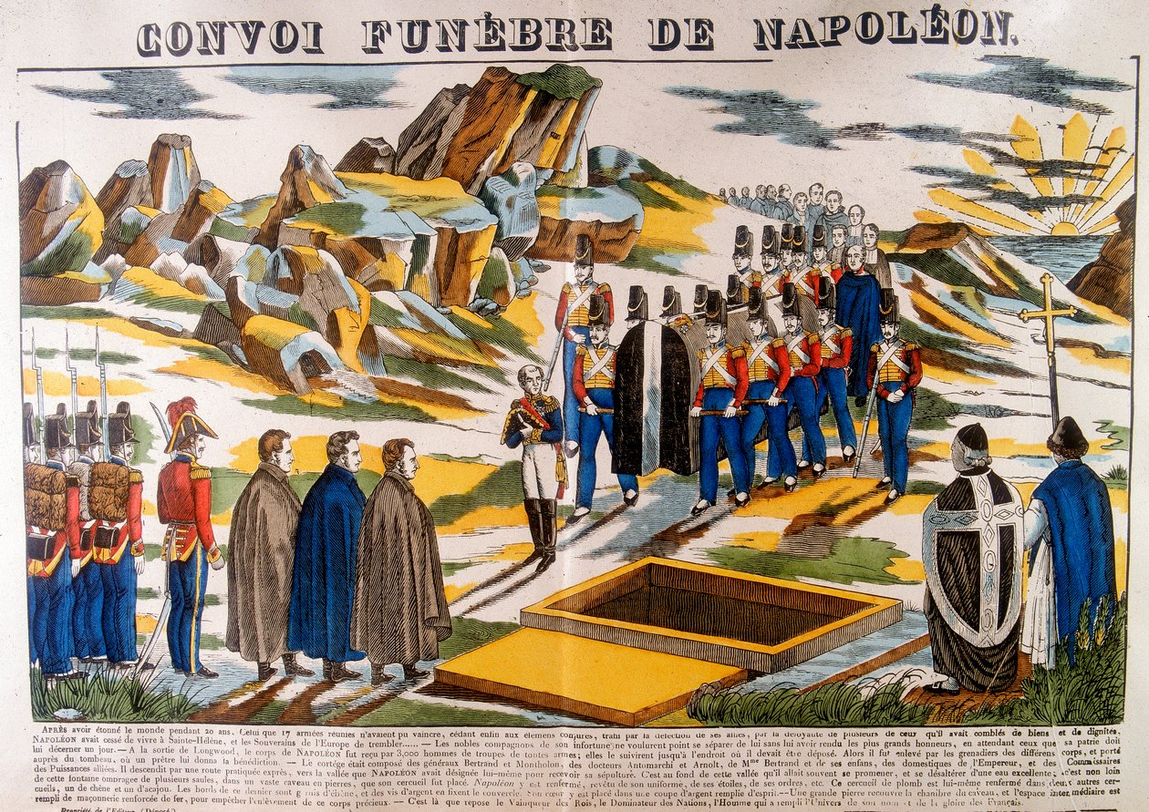 Napoleonin hautauskortegio, St Helena, 1821 1826 tekijältä Unbekannt