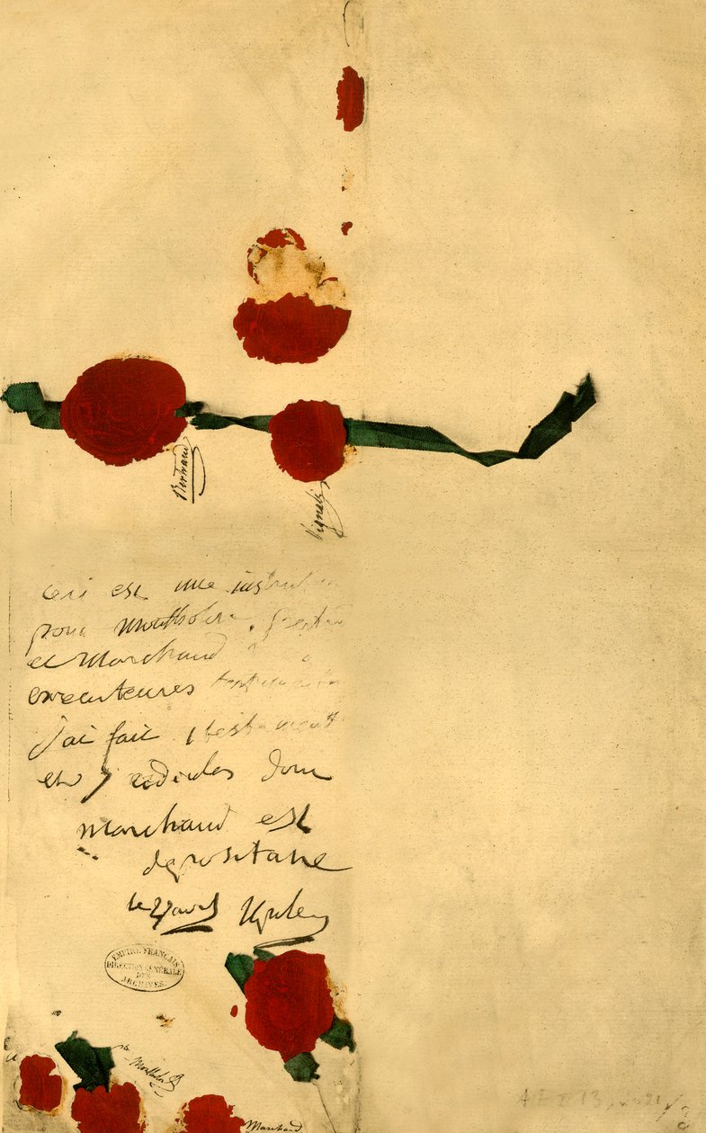 Napoleons testamentti, 16. huhtikuuta 1821, 1921. tekijältä Unbekannt