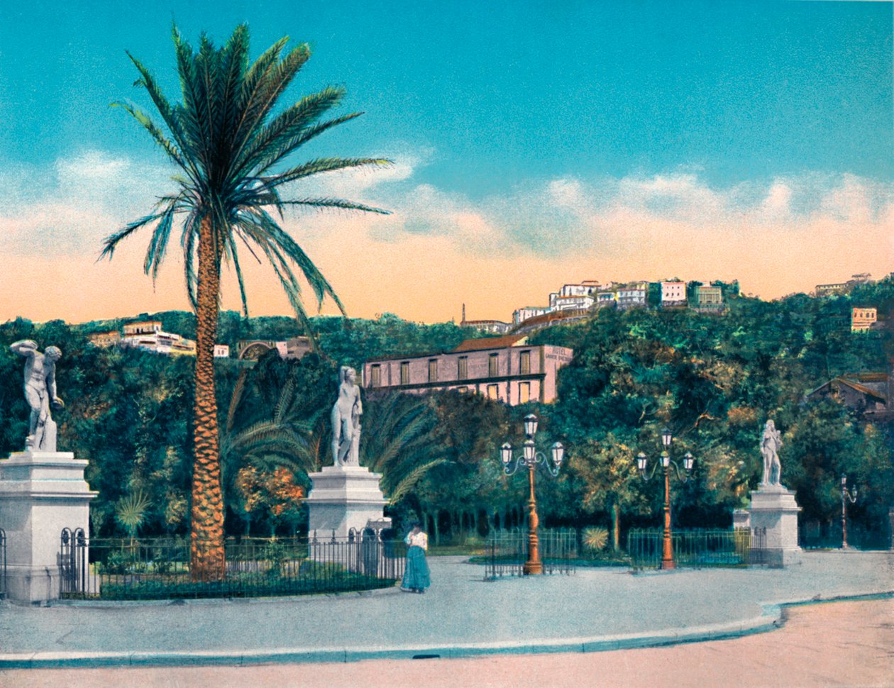 Napoli - Villa Comunalen sisäänkäynti, c1900. tekijältä Unbekannt