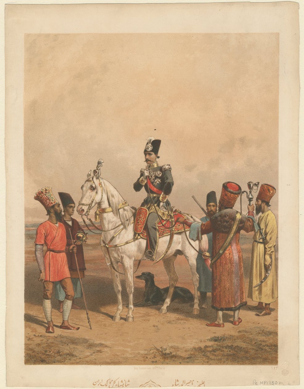 Nasser al-Din Shah Qajar 1831–1896, Persian keisari, s. 1850 tekijältä Unbekannt