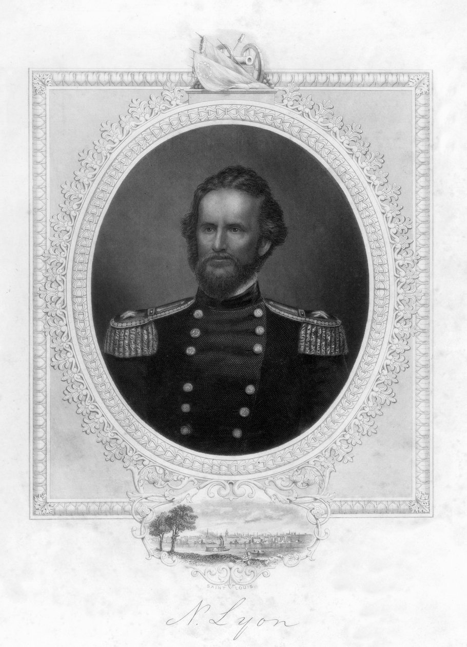 Nathaniel Lyon 1818-1861, amerikkalainen kenraali, 1863 tekijältä Unbekannt