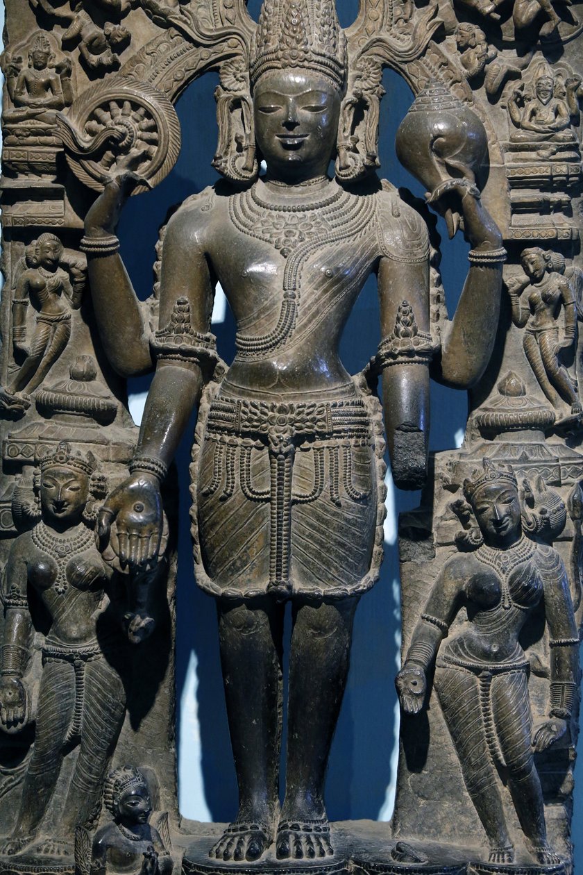Intian kansallismuseo, Delhi. Vishnu puolison kanssa. Itäinen Ganga tekijältä Unbekannt