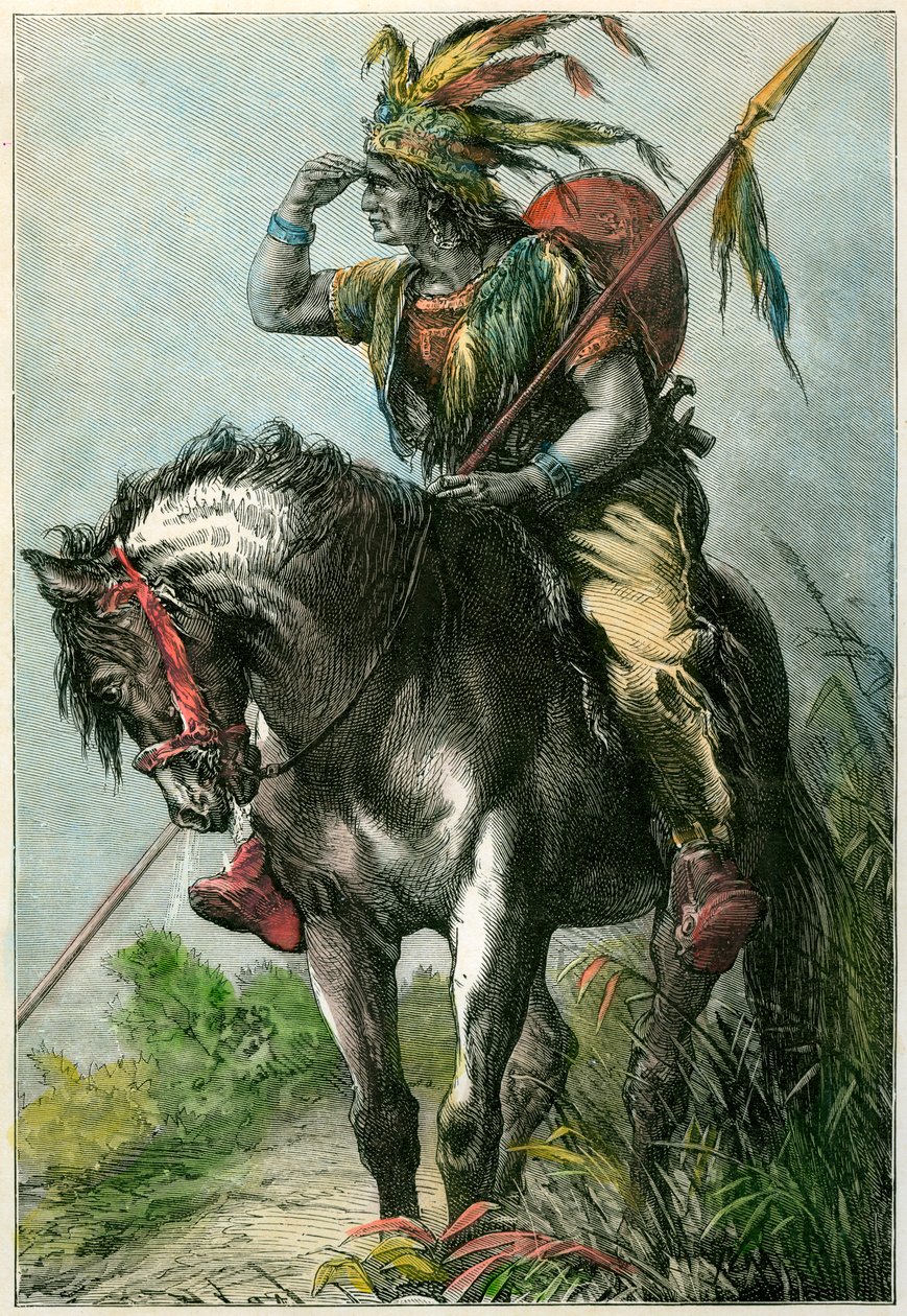 Native American Scout, 1870 tekijältä Unbekannt