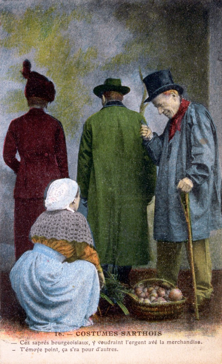 Sarthen alkuperäisasu, c1900 tekijältä Unbekannt