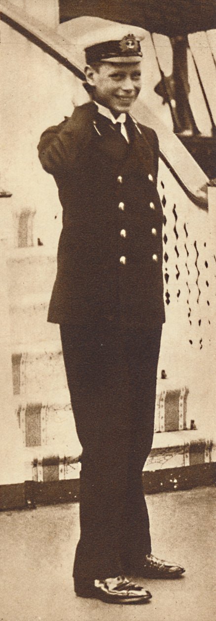 Laivaston kadetti prinssi Albert Royal Yachtissa Victoria and Albert, 1912, 1937 tekijältä Unbekannt