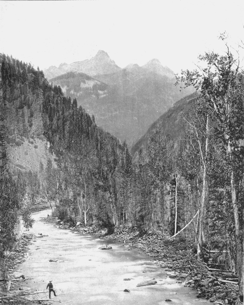 Needle Mountains, Rio de las Animasin kanjoni, Colorado, USA, c1900. tekijältä Unbekannt