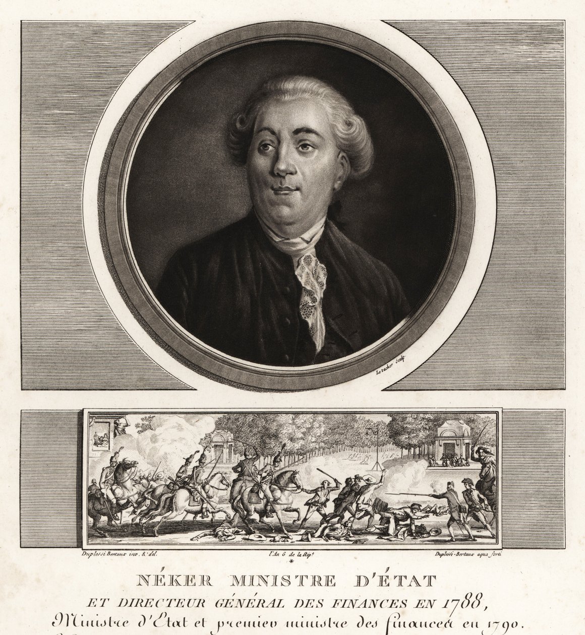 Neker tai Jacques Necker, valtioministeri ja valtiovarainjohtaja tekijältä Unbekannt