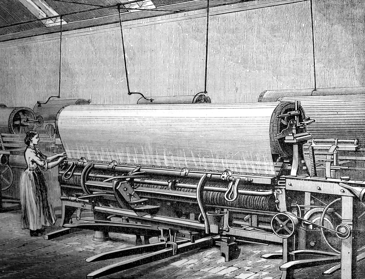 Verkkokankaat Stuartsin tehtaalla, c1880 tekijältä Unbekannt