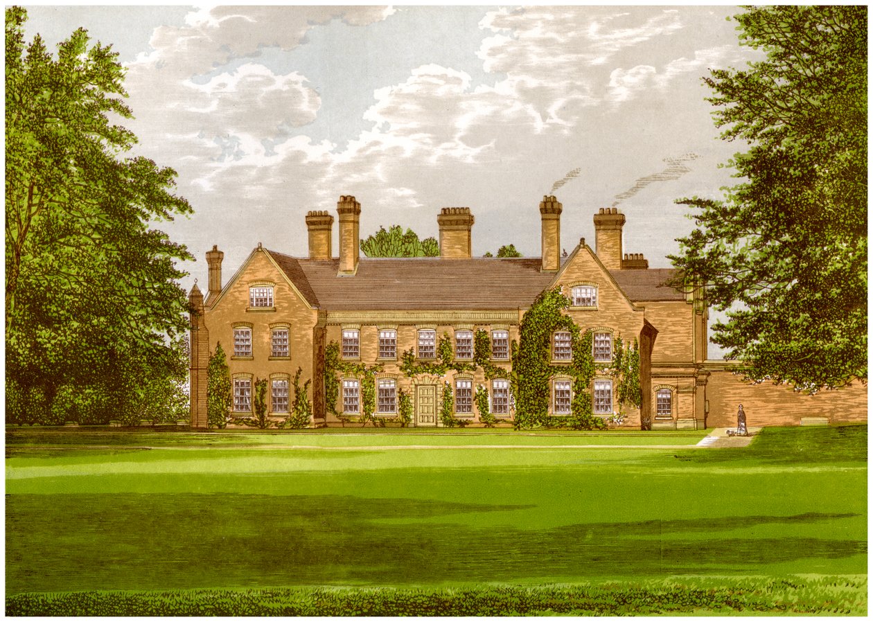 Nether Hall, Suffolk, Greenen perheen koti, vuodelta 1880 tekijältä Unbekannt