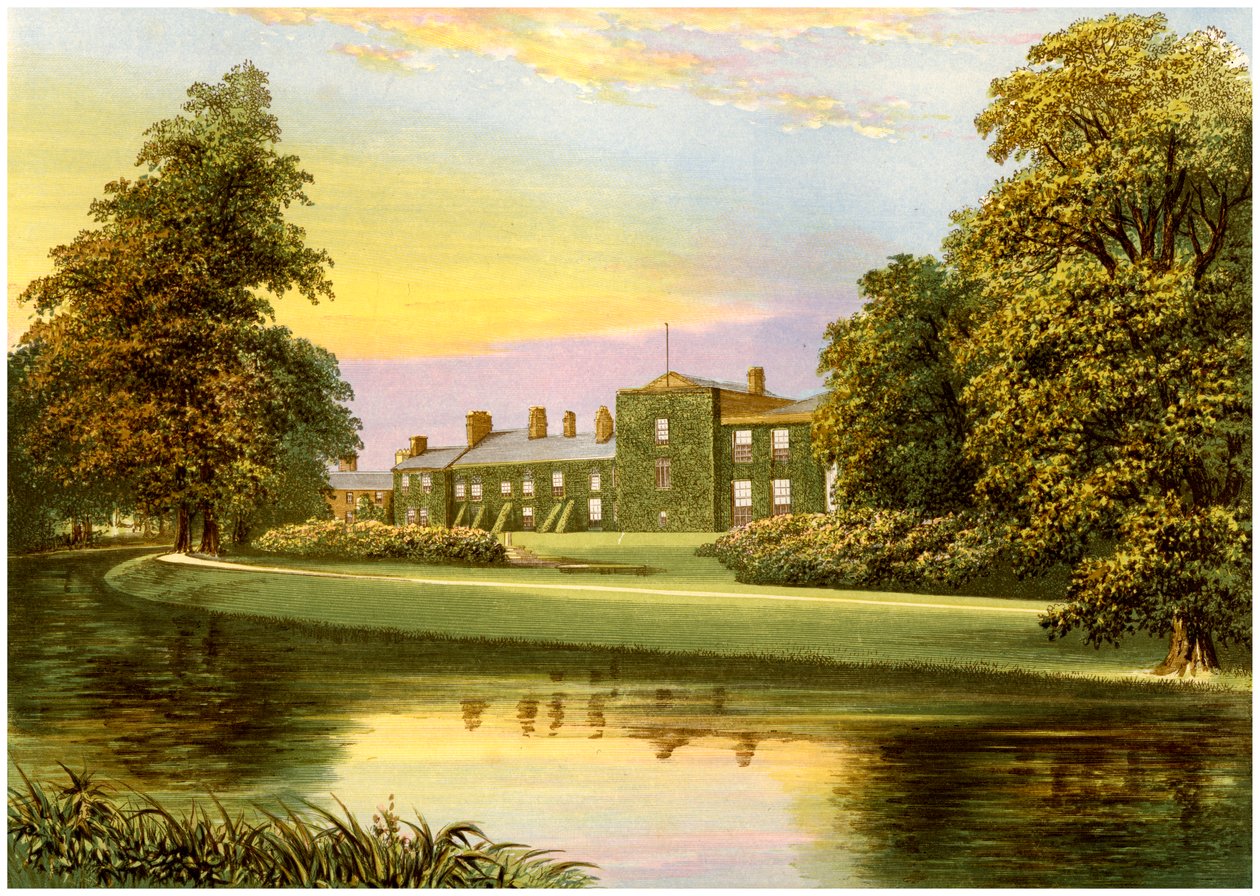 Netherhall, Cumbria, Pocklington-Senhouse-perheen koti, vuodelta 1880 tekijältä Unbekannt