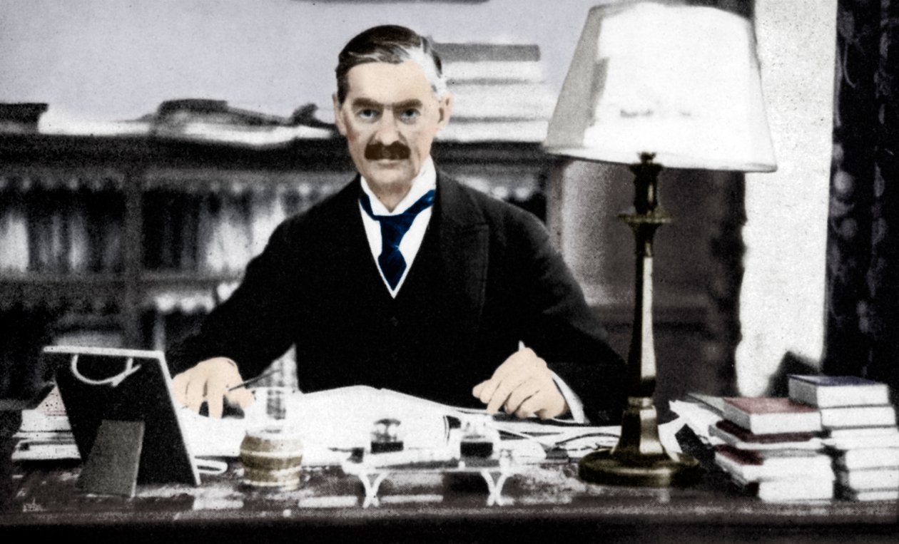 Neville Chamberlain 1869-1940, Britannian pääministeri, 1930-luku 1936 tekijältä Unbekannt