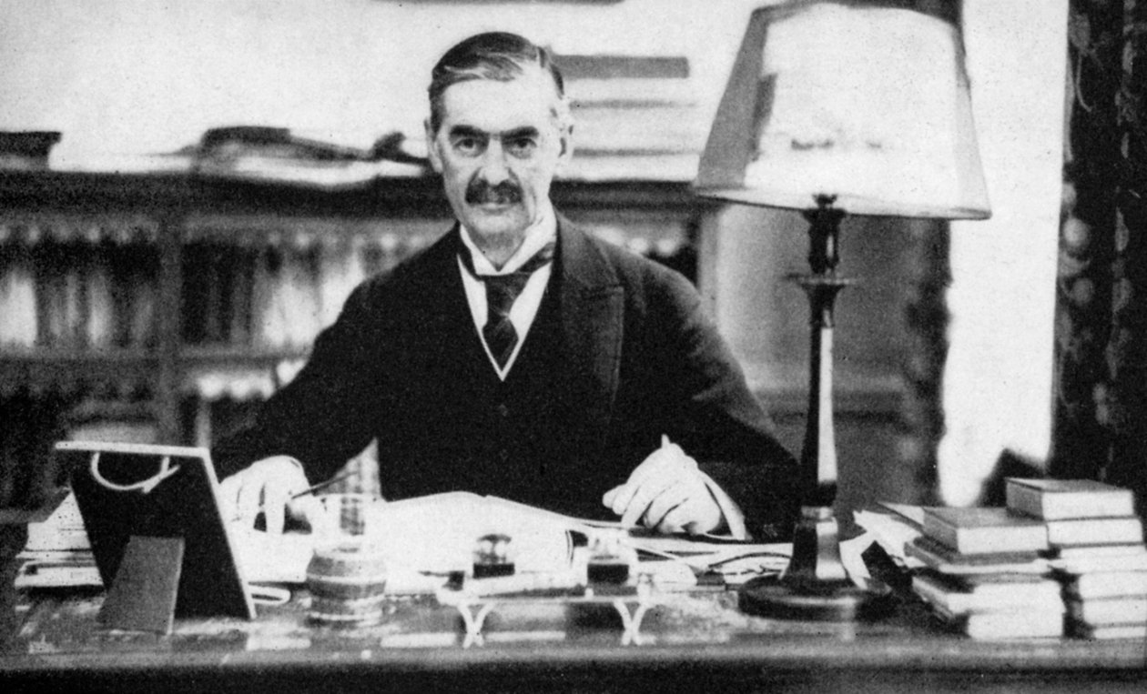Neville Chamberlain 1869-1940, Britannian pääministeri, 1930-luku 1936 tekijältä Unbekannt