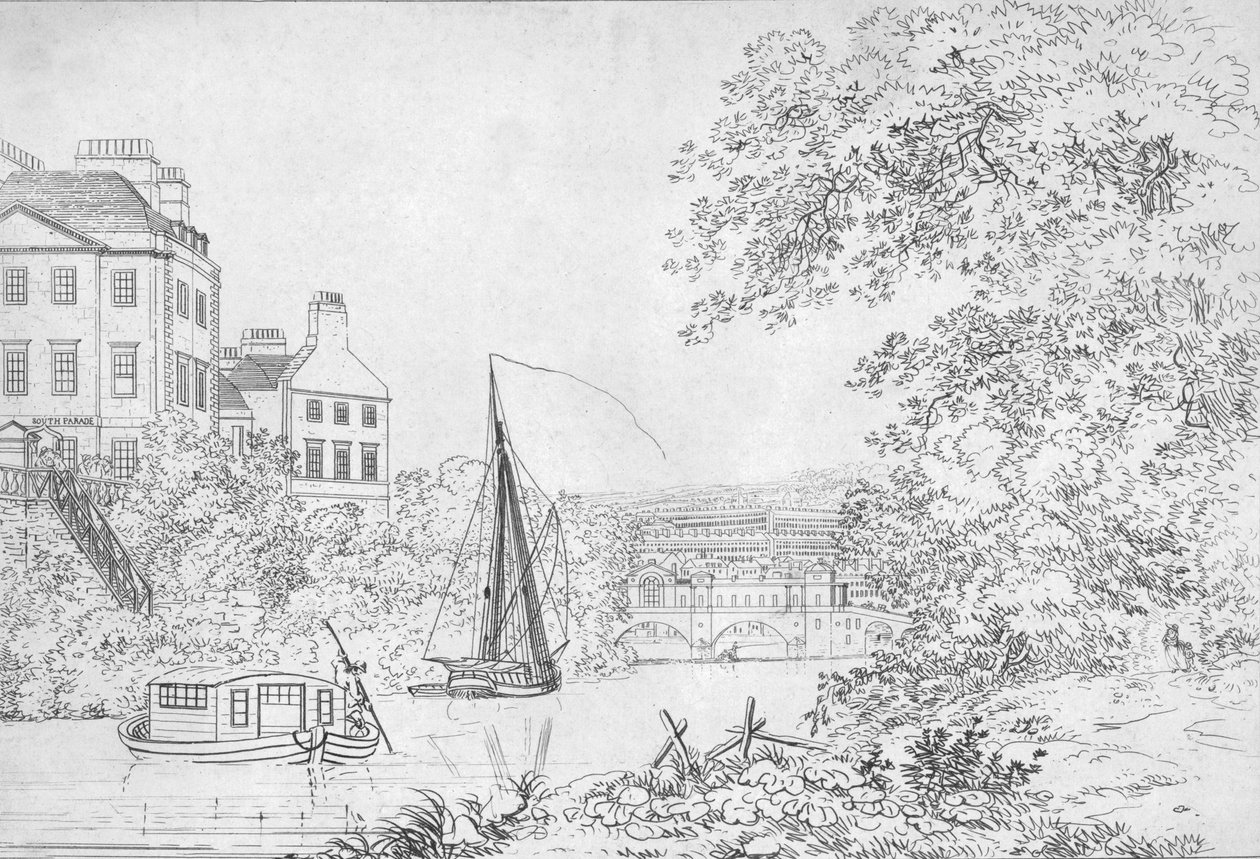 Uusi silta, Bath, 1788 tekijältä Unbekannt