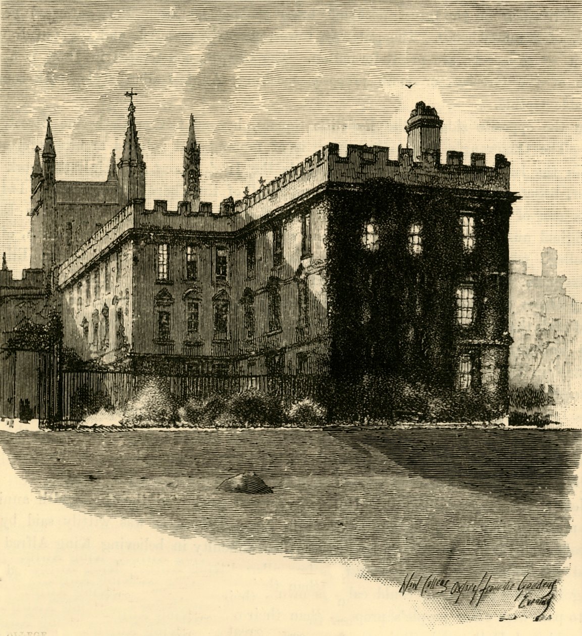 New College, Gardensista, 1898. tekijältä Unbekannt