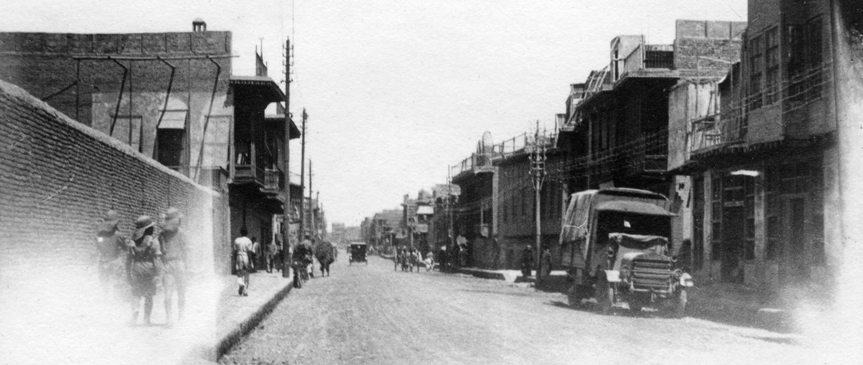 New Street, Bagdad, Mesopotamia, ensimmäinen maailmansota, 1918 tekijältä Unbekannt