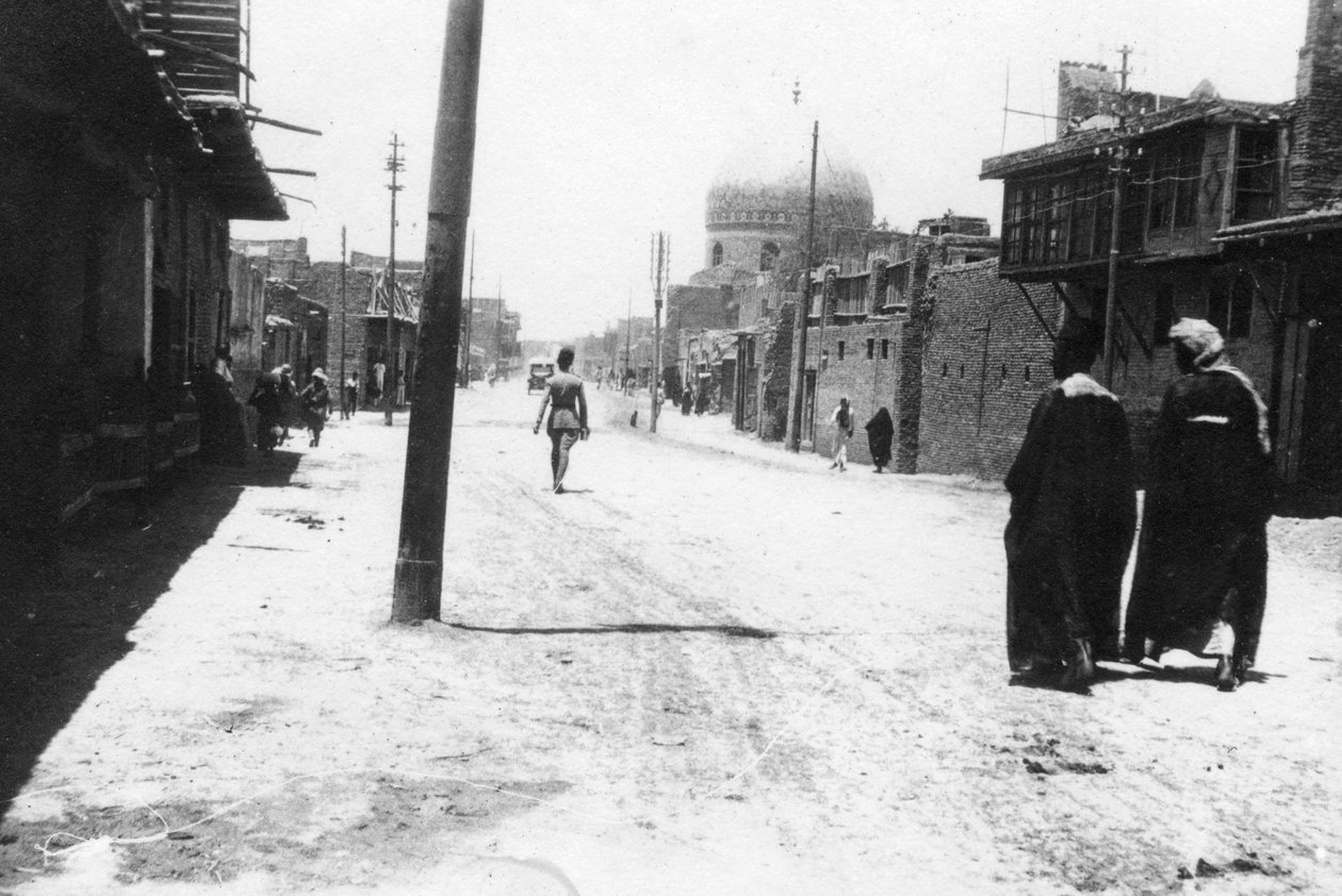 New Street, Bagdad, Mesopotamia, ensimmäinen maailmansota, 1918 tekijältä Unbekannt