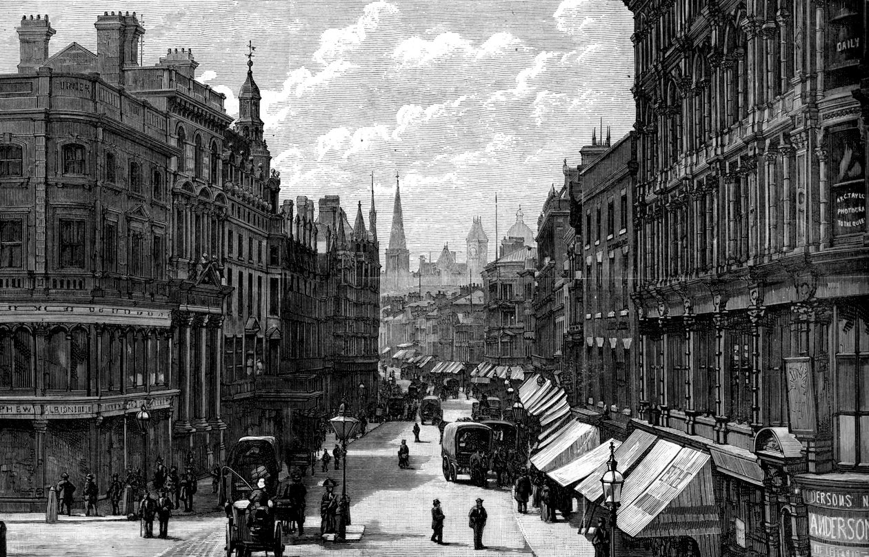 New Street, Birmingham, West Midlands, 1887 tekijältä Unbekannt