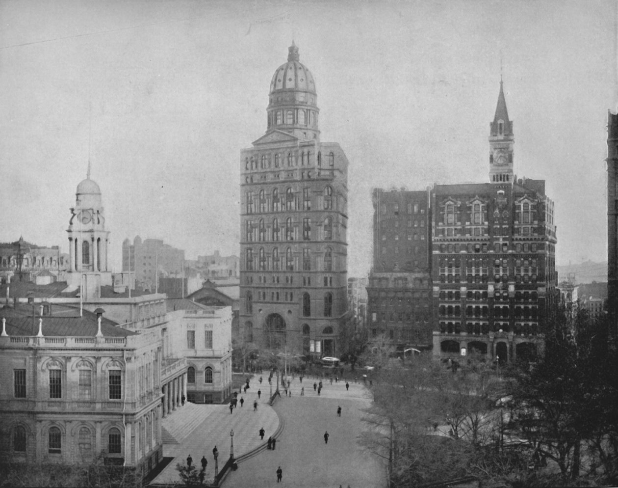 New Yorkin sanomalehtirakennukset, 1800-luku tekijältä Unbekannt