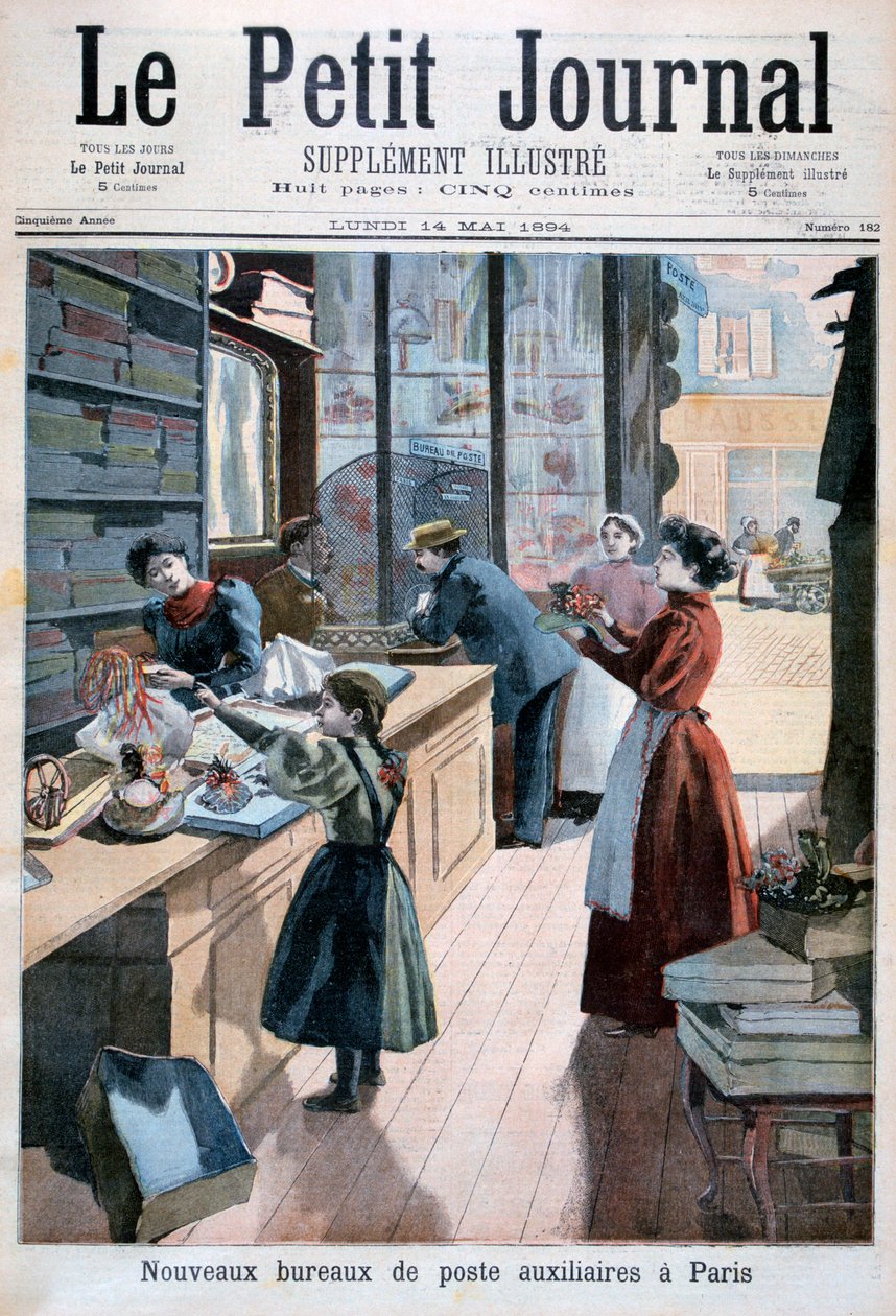 Uudet apupostitoimistot, Pariisi, 1894 tekijältä Unbekannt