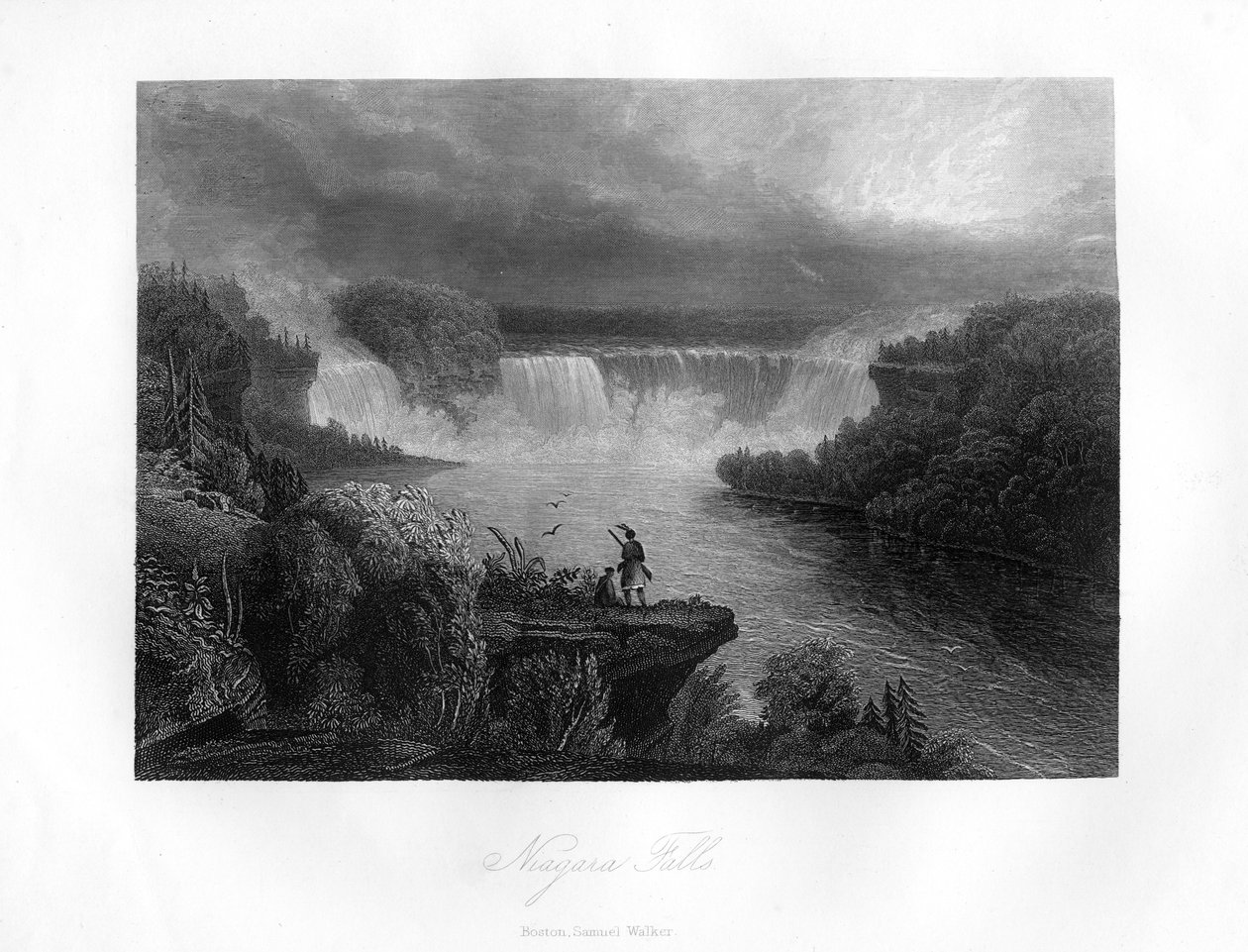 Niagaran putoukset, 1855 tekijältä Unbekannt