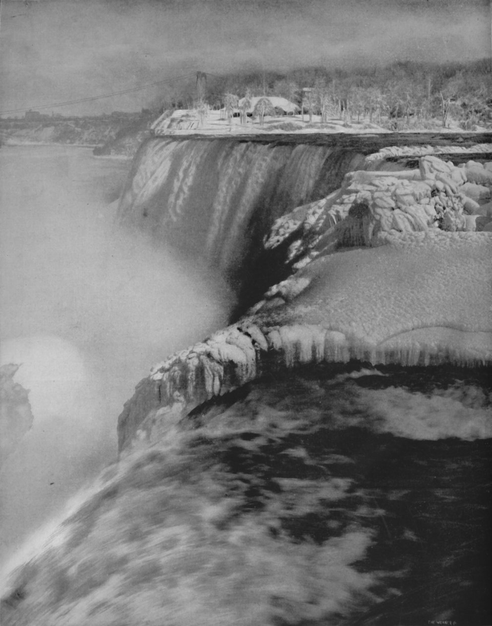 Niagara talvella, 1800-luku tekijältä Unbekannt