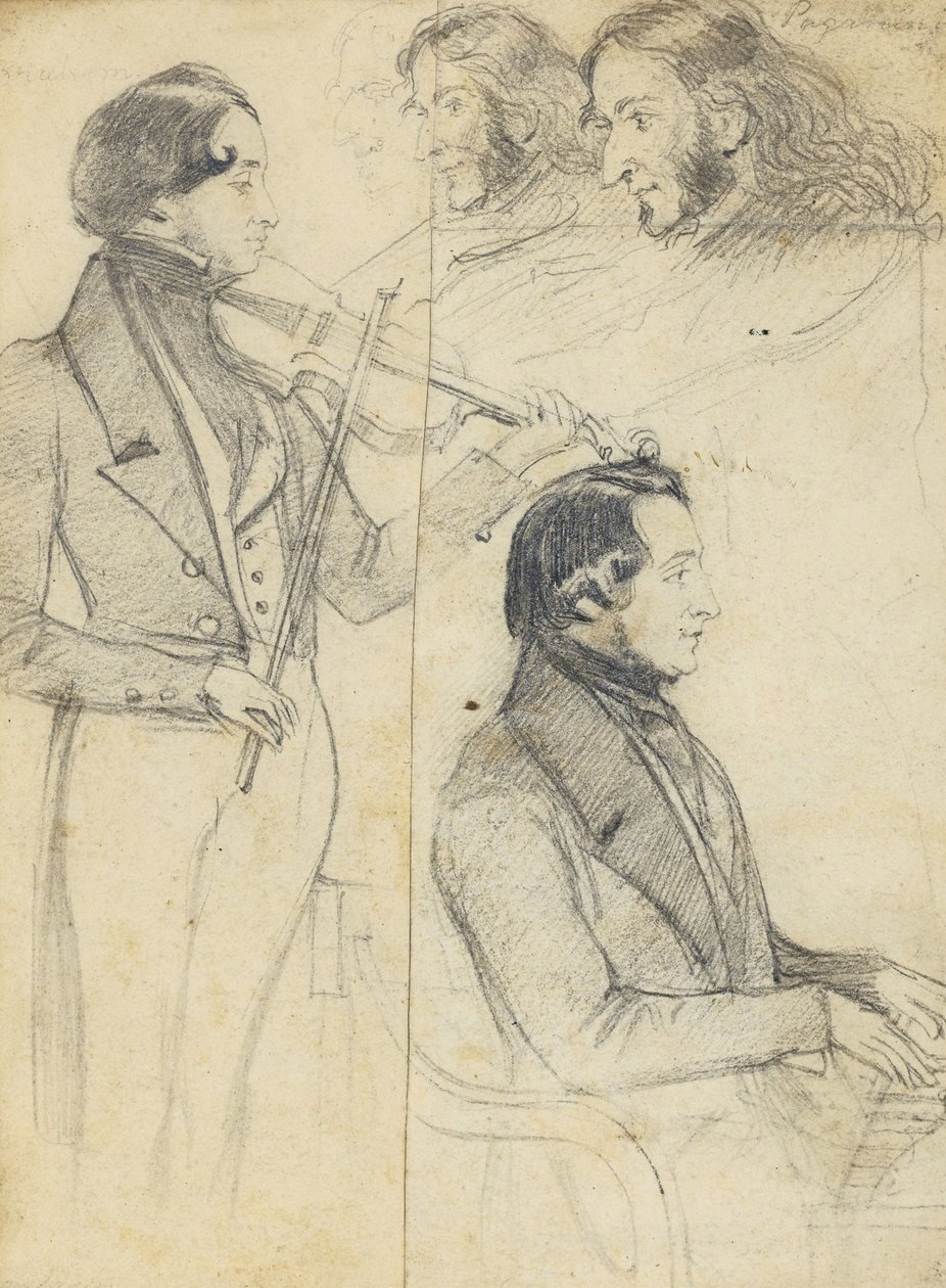 Niccolò Paganini 1782-1840 tekijältä Unbekannt