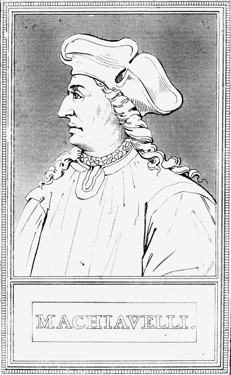 Niccolo Machiavelli, italialainen renessanssin poliittinen filosofi tekijältä Unbekannt