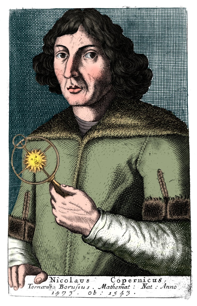 Nicolaus Copernicus, puolalainen tähtitieteilijä ja matemaatikko tekijältä Unbekannt