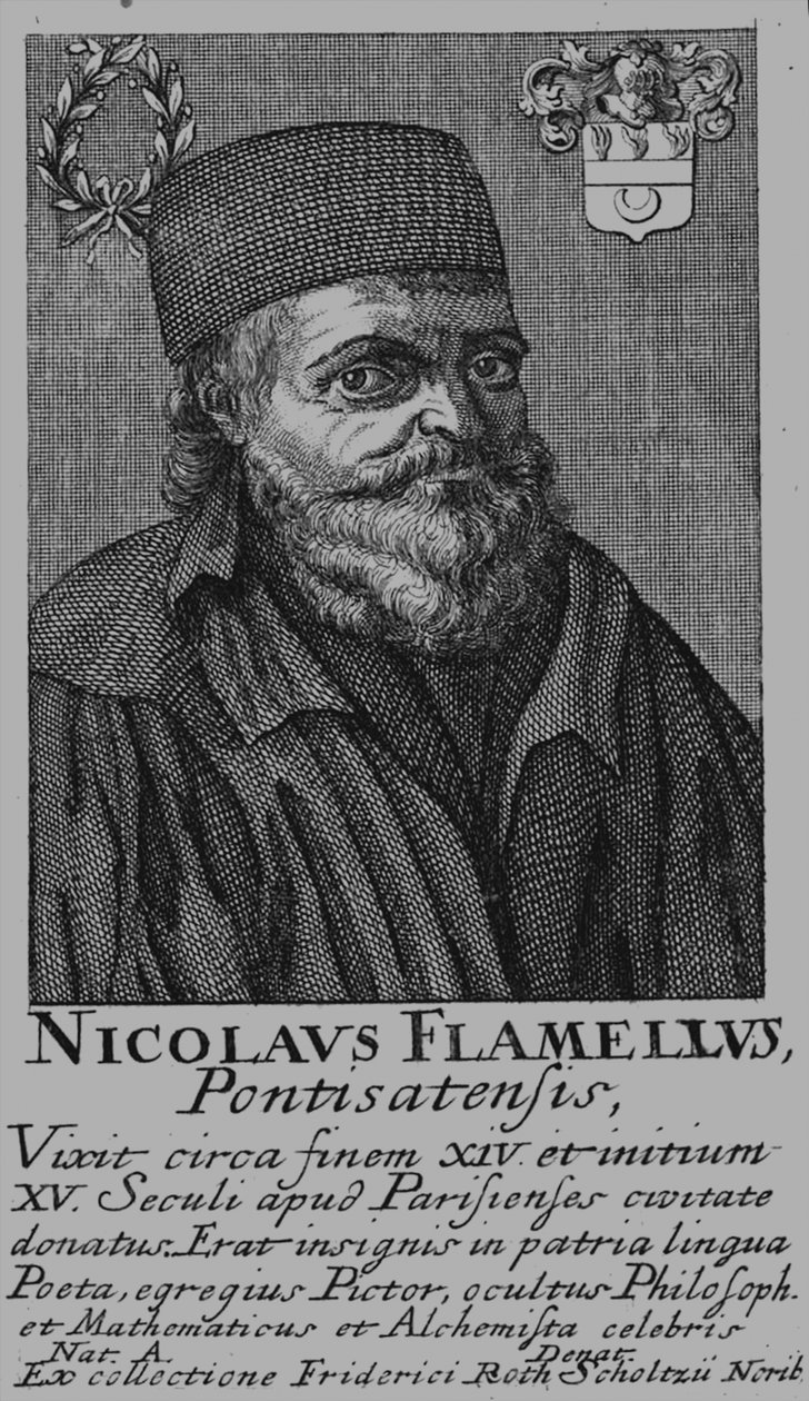 Nicolas Flamel 1330-1418 tekijältä Unbekannt