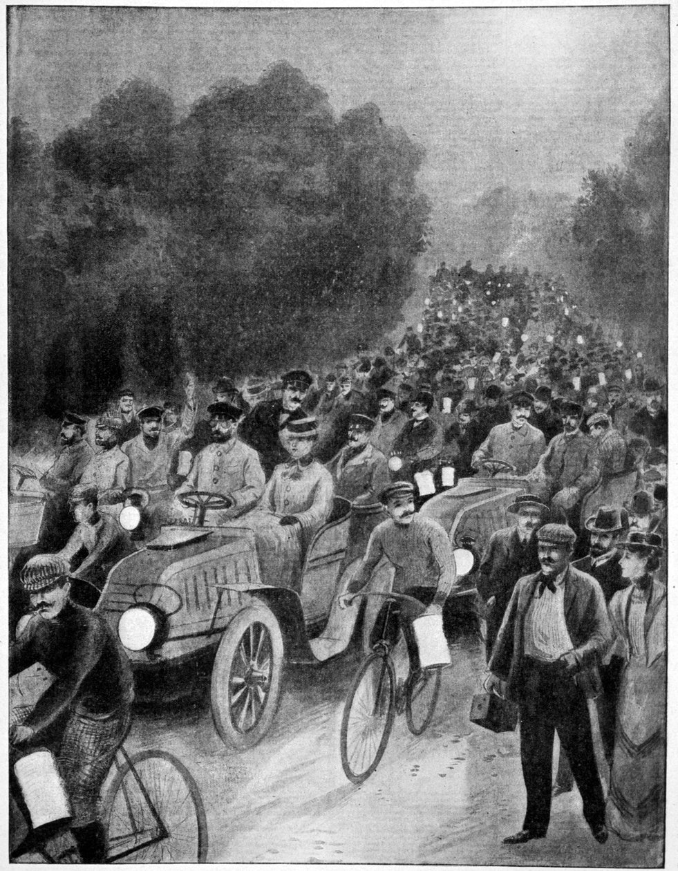 Lähtöyö, kilpailu Pariisista Wieniin, 1902 tekijältä Unbekannt