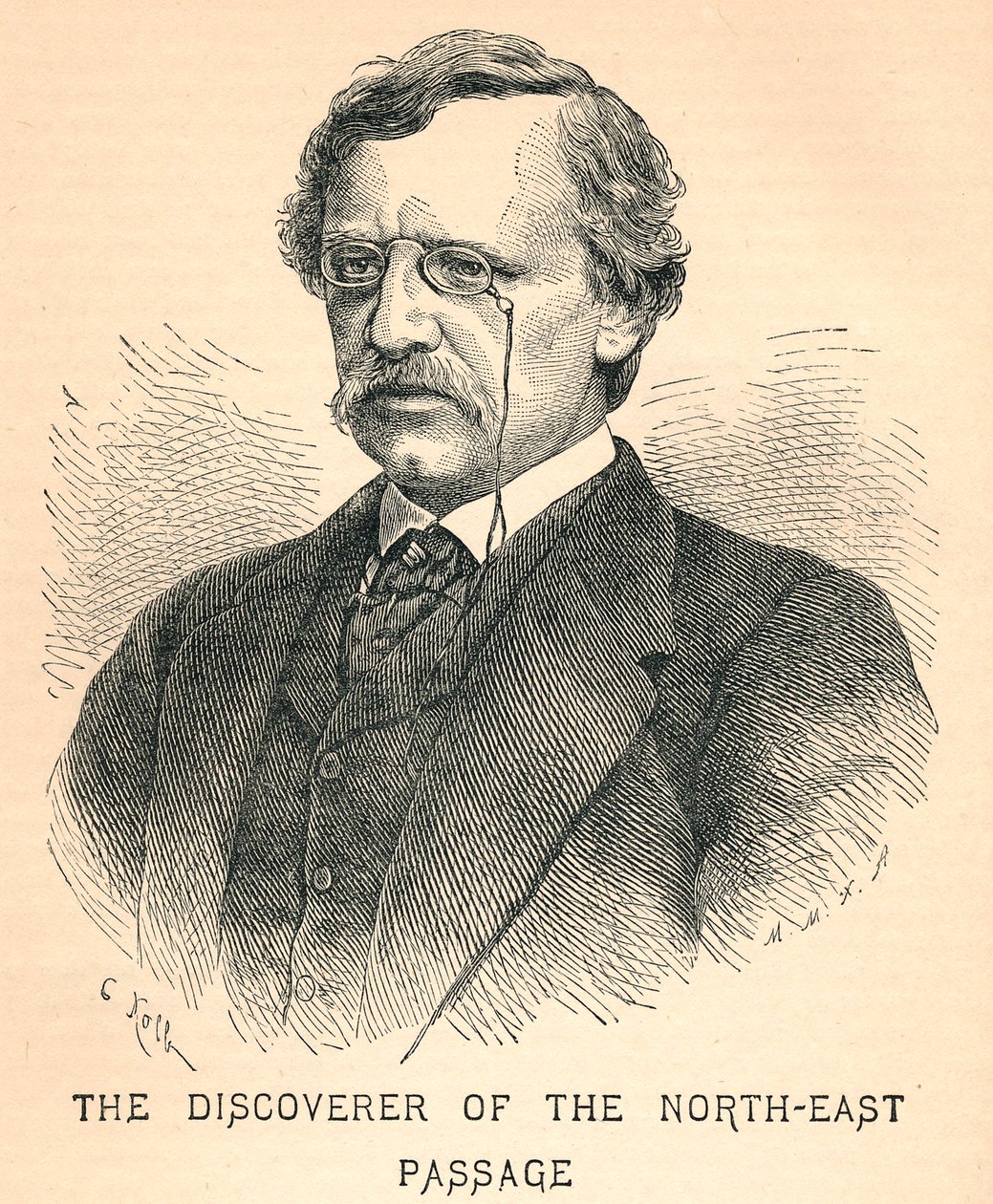 Nils Adolf Erik Nordenskiold, 1832-1901, arktinen tutkimusmatkailija, 1893 tekijältä Unbekannt