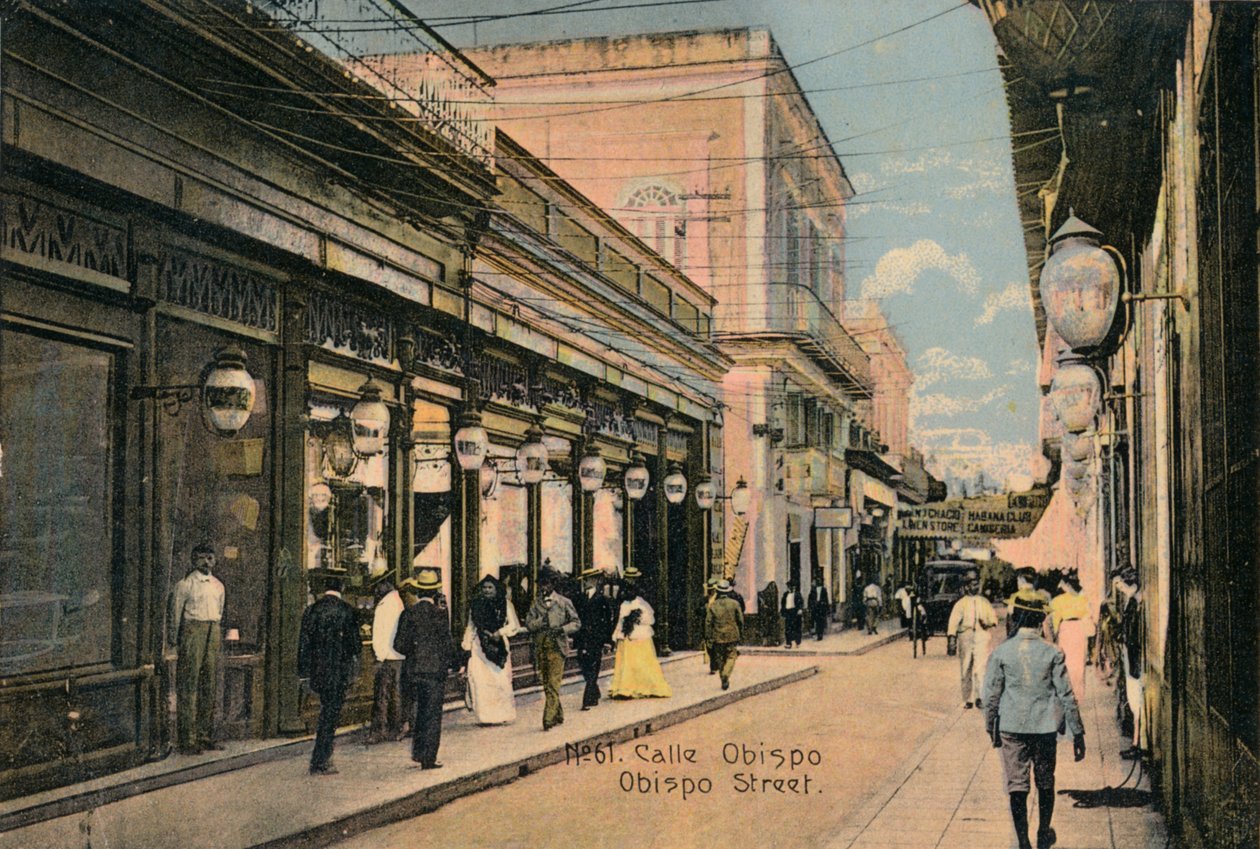 Nro 61. Bishop Street. Bishop Street, Havanna, Kuuba, vuodelta 1910 tekijältä Unbekannt