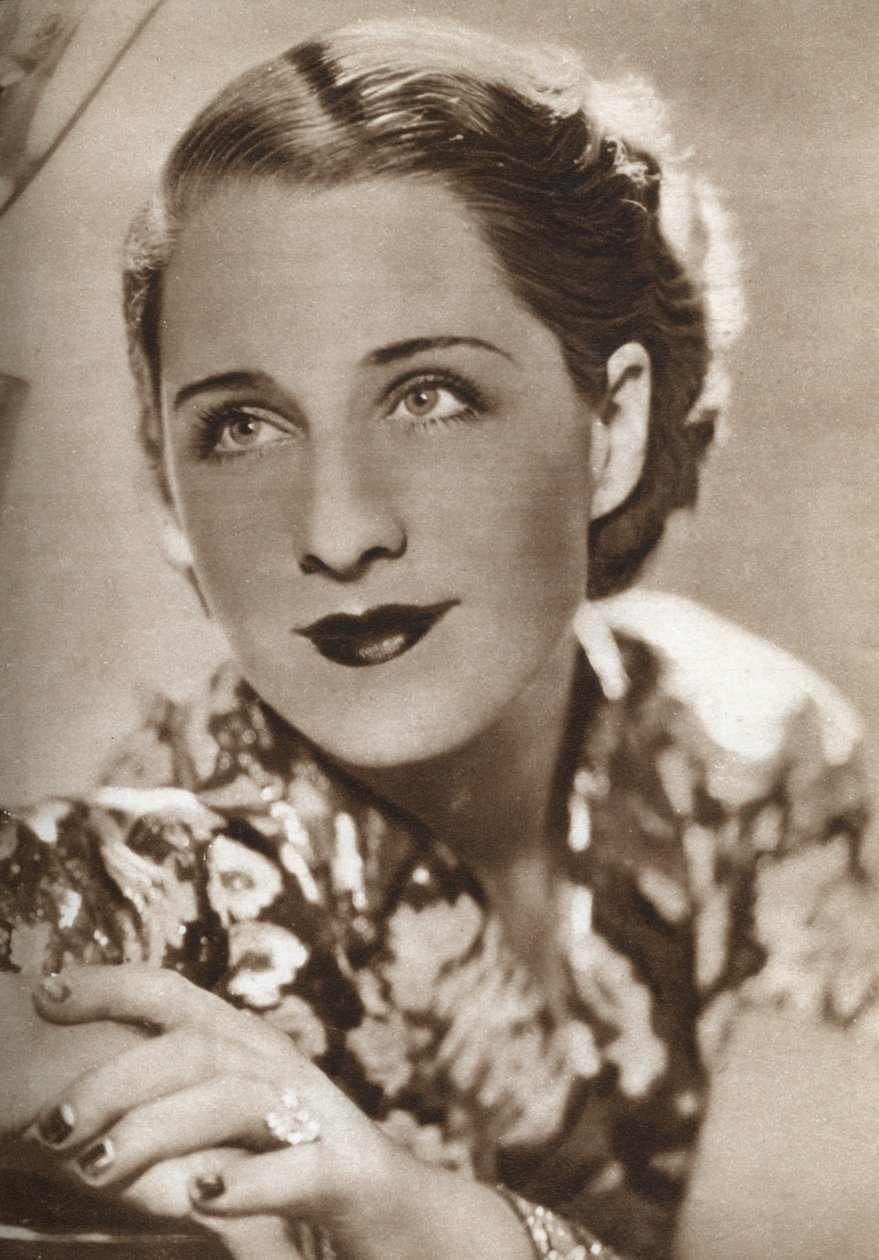 Norma Shearer, kanadalaissyntyinen näyttelijä, 1933 tekijältä Unbekannt